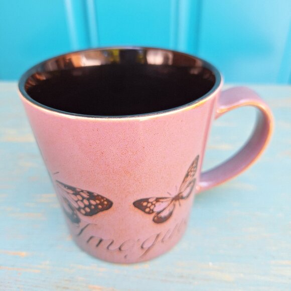 Vintage Butterfly Mug Pfaltzgraff Mugs Purple Coffee Cup Decor Gifts Imagine - Picture 7 of 10